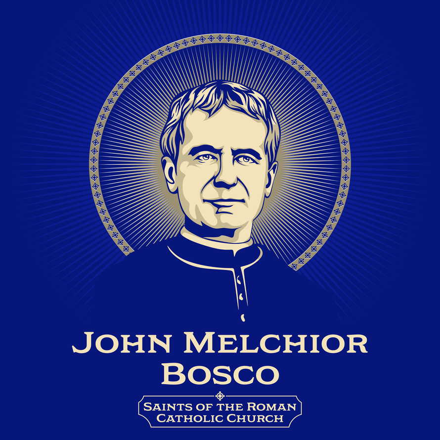 Catholic Saints. John Melchior Bosco (1815-1888) popularly known as Don Bosco, was an Italian Catholic priest, educator, writer and saint of the 19th century.