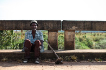 man sitting in Ethiopia Benishangul Gumuz Africa