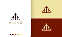 Piano Academy Logo in Minimalist
