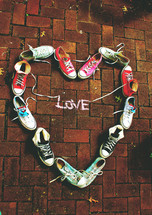 converse in the shape of a heart 