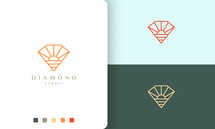 Diamond Beach Logo With Sun Shape