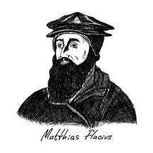Matthias Flacius (1520-1575) was a Lutheran reformer from Istria. Christian figure.