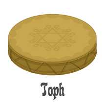 Musical Instruments in the Bible Series. TOPH - percussion instrument made of leather stretched on rings, possibly a tambourine.