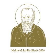Melito of Sardis (died c.180) was the bishop of Sardis near Smyrna in western Anatolia, and a great authority in early Christianity.