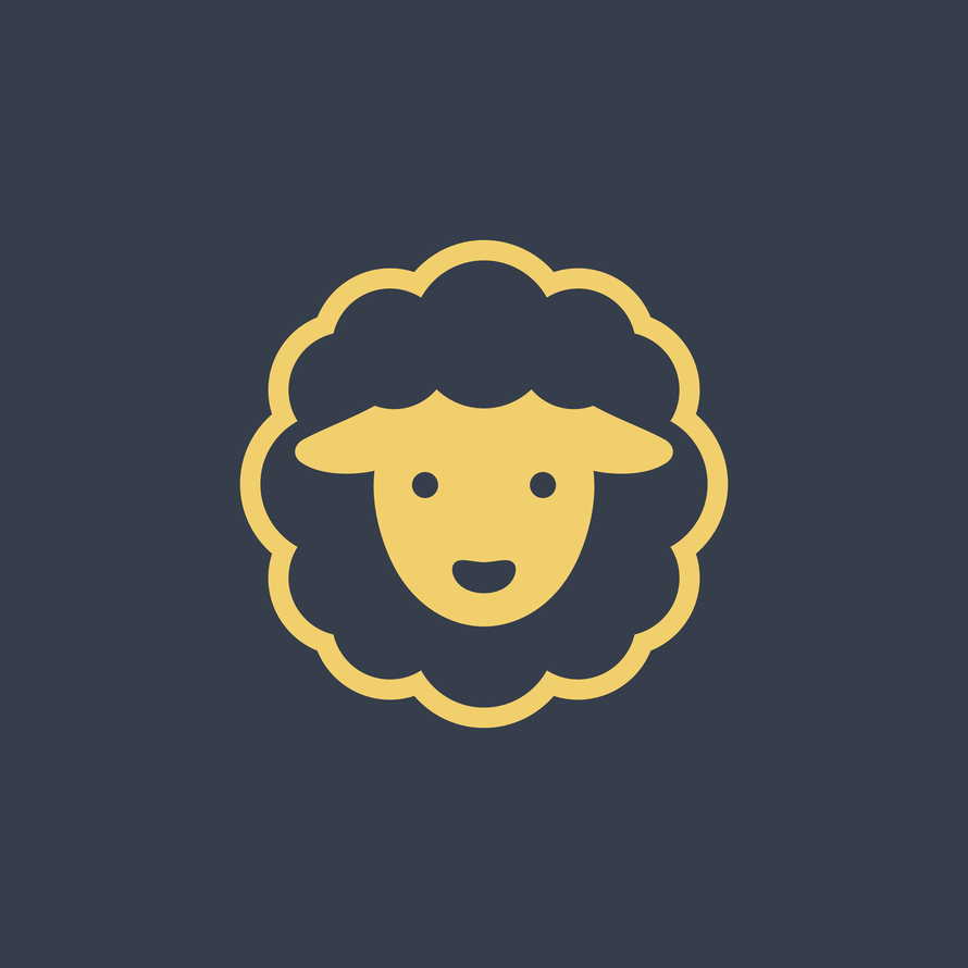 Sheep, lamb, symbol of sacrifice and obedience.