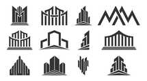 Set of modern abstract vector logos