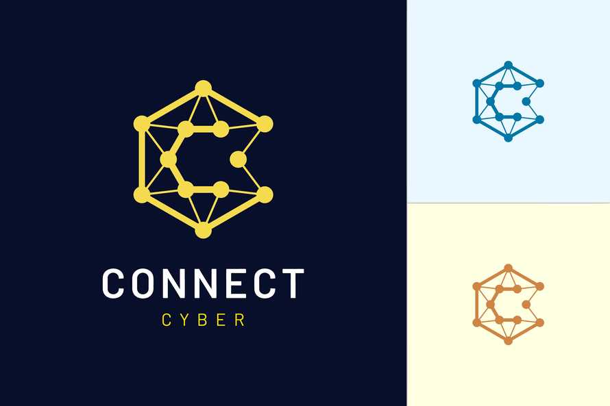 Simple and Modern Styled Logo Template Hexagon and Letter C
