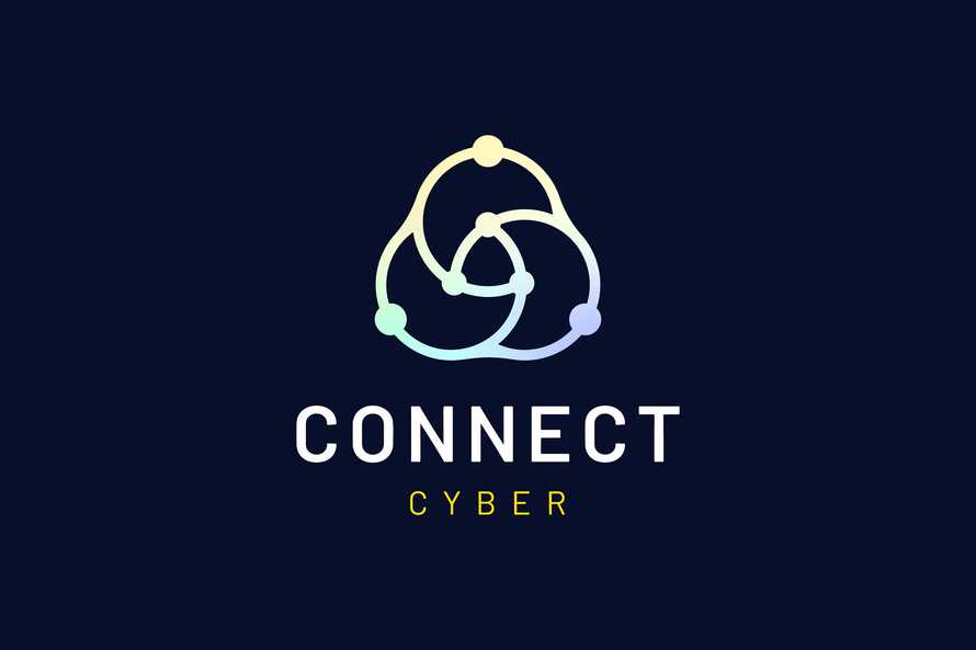 Logo in Modern Shape Representing Connection or Network