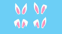 Easter Bunny Ear Icons