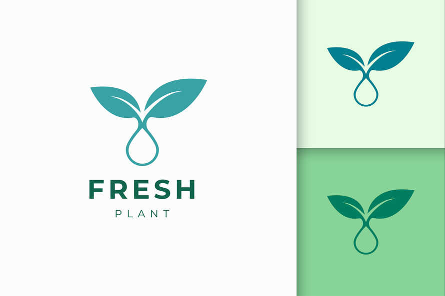 Plant Oil Logo Template for Health Care