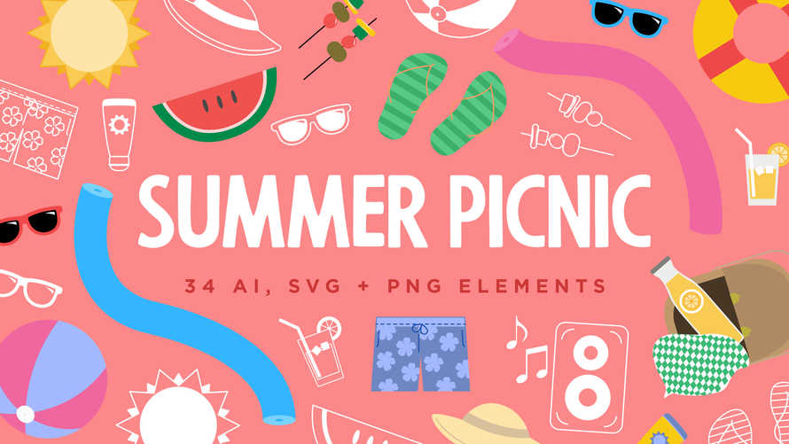 Summer Picnic Icons