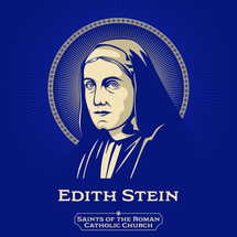 Saints of the Catholic Church. Edith Stein (1891-1942) was a German Jewish philosopher who converted to Christianity and became a Discalced Carmelite nun.
