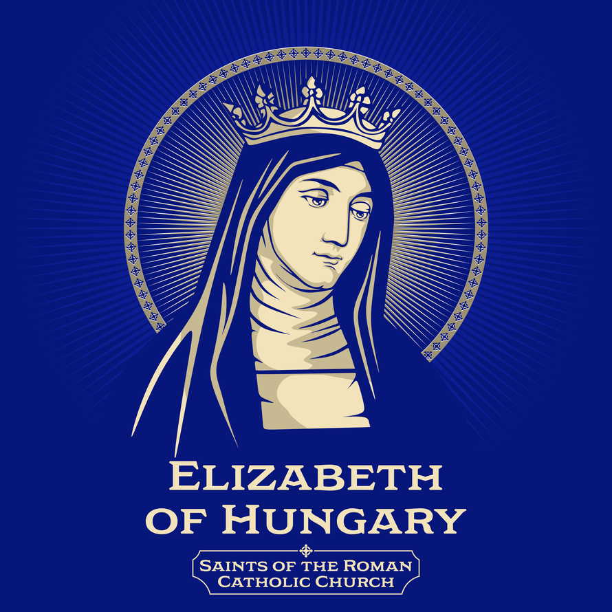 Catholic Saints. Elizabeth of Hungary (1207-1231) was a princess of the Kingdom of Hungary. She was an early member of the Third Order of St. Francis, and is today honored as its patroness.