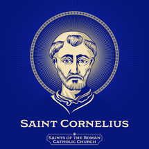 Catholic Saints. Saint Cornelius (198-253) was a Roman priest who was elected pope during the lull in the persecution of Christians under Emperor Decius.