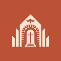 Christian illustration. Christian church design.