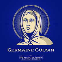 Saints of the Catholic Church. Germaine Cousin (1579-1601) is a French saint. She was born in 1579 to humble parents at Pibrac, a village 15 km from Toulouse.