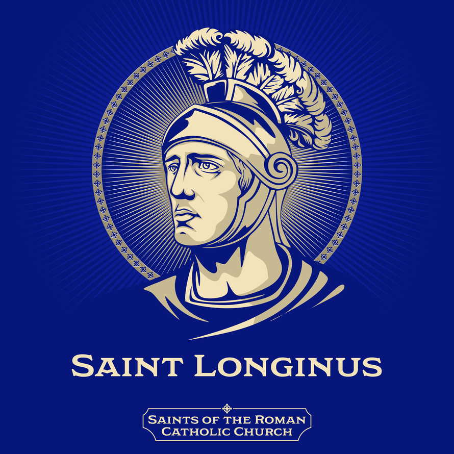 Saints of the Catholic Church. Saint Longinus is the name given to the unnamed Roman soldier who pierced the side of Jesus with a lance.