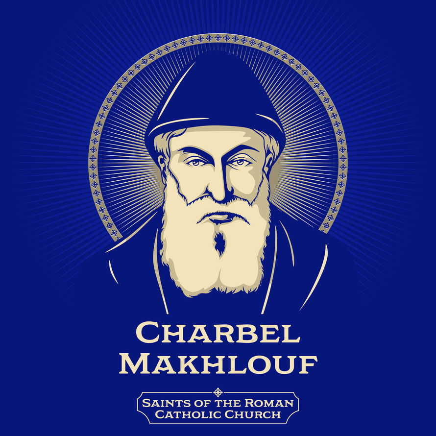 Saints of the Catholic Church. Charbel Makhlouf (1828-1898) born Youssef Antoun Makhlouf and venerated as Saint Charbel, was a Maronite monk and priest from Lebanon.