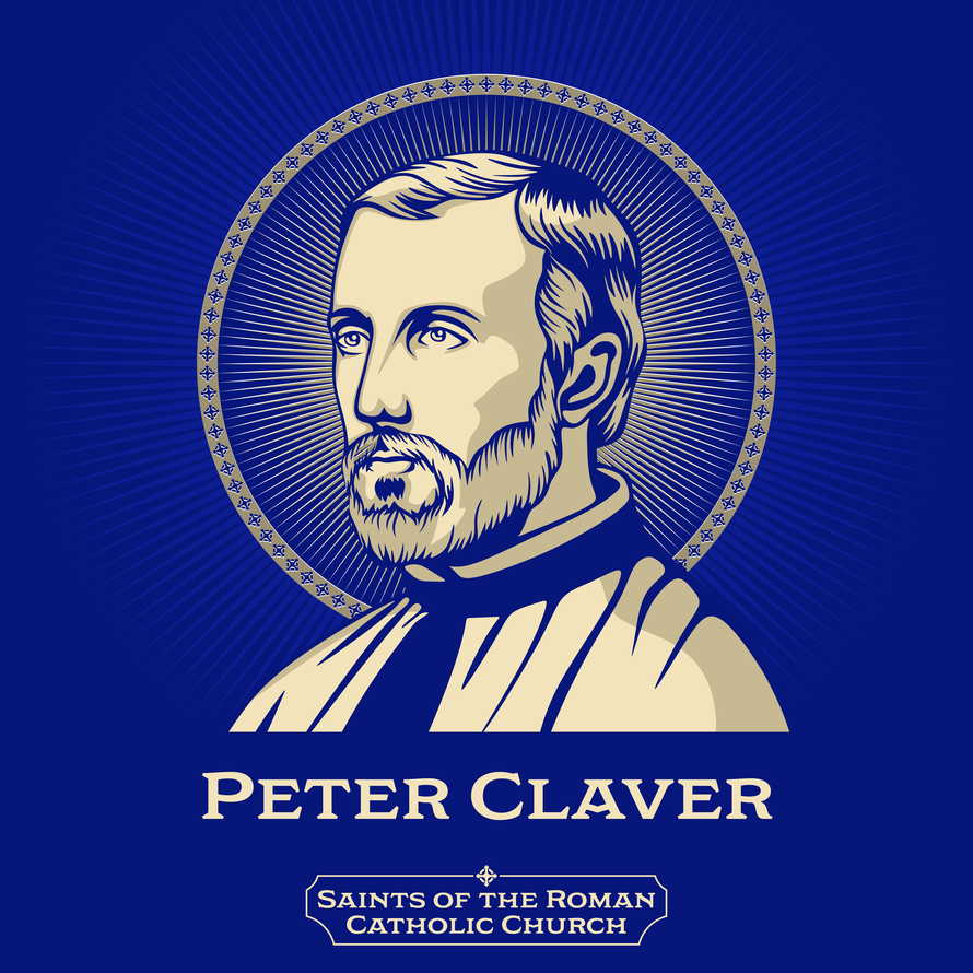 Saints of the Catholic Church. Peter Claver (1580-1654) was a Spanish Jesuit priest and missionary born in Verdu who, due to his life and work, became the patron saint of slaves.