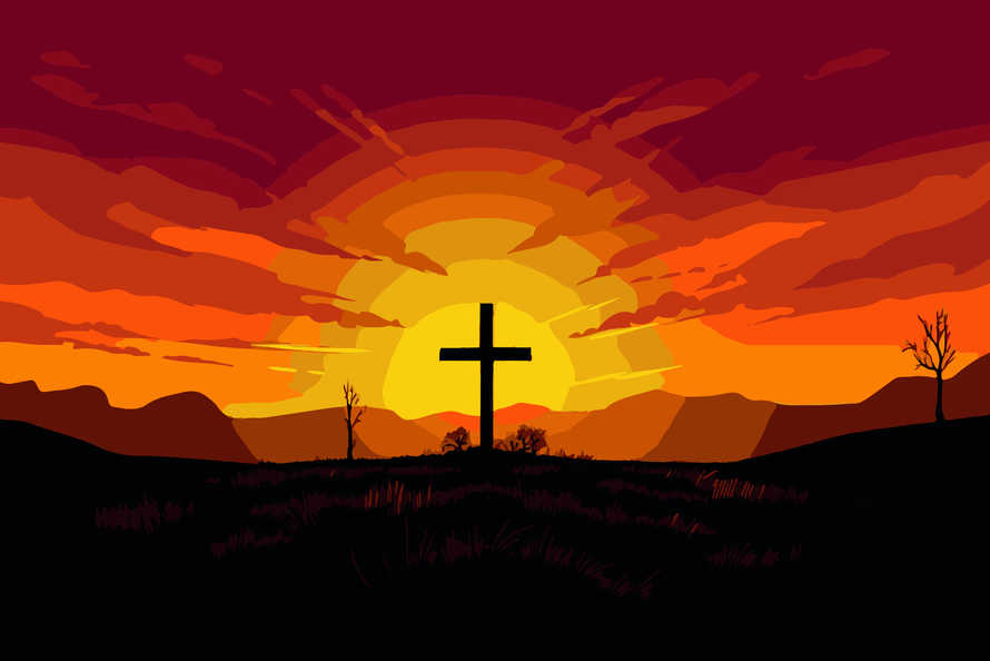 Cross and Sunset