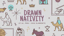 Drawn Nativity