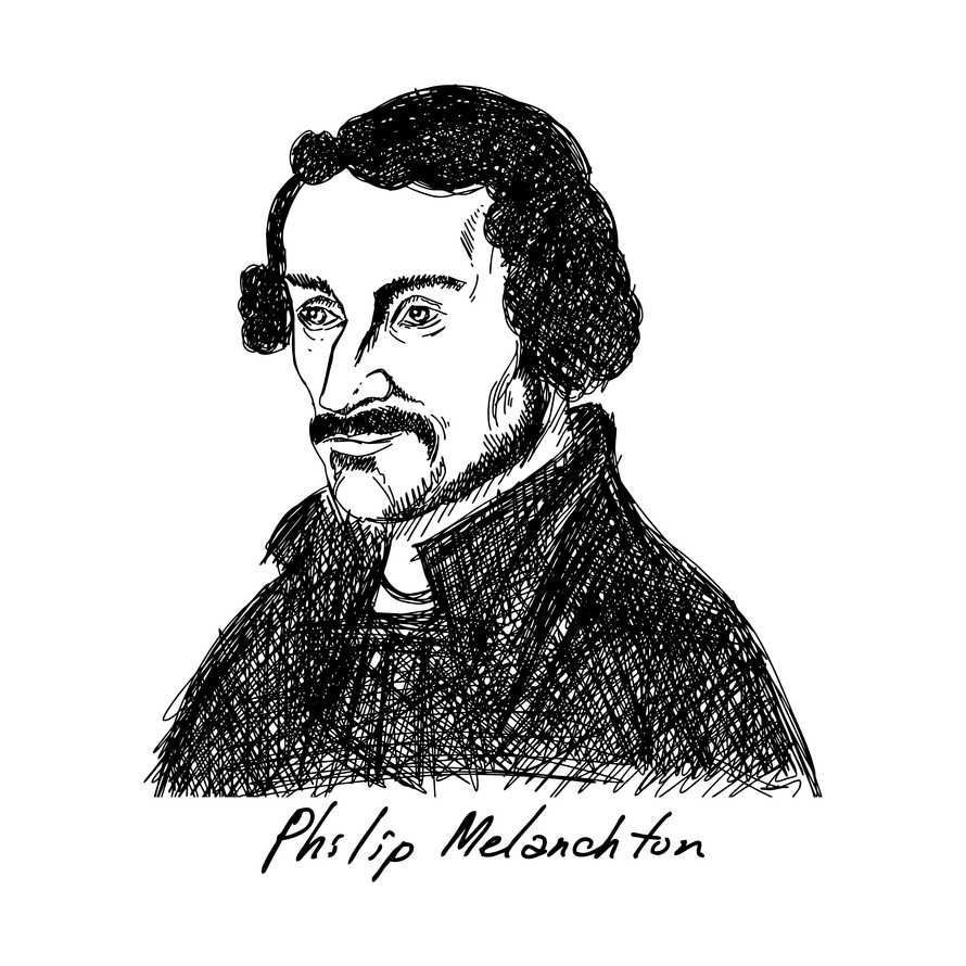 Philip Melanchthon (1497-1560) was a German Lutheran reformer, collaborator with Martin Luther, the first systematic theologian of the Protestant Reformation, intellectual leader of the Lutheran Reformation. Christian figure.