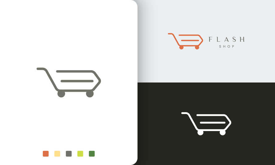 Shop or Trolley Logo Template 
