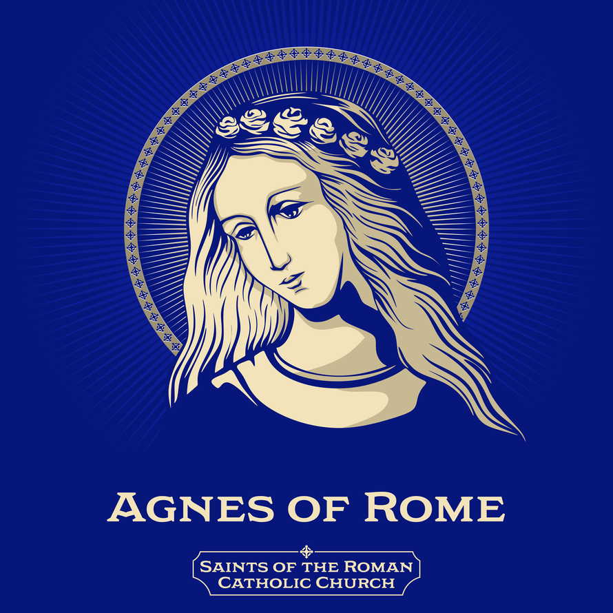 Catholic Saints. Agnes of Rome (291-304) is a virgin martyr, venerated as a saint in the Catholic Church, Oriental Orthodox Church and the Eastern Orthodox Church, as well as the Anglican Communion and Lutheran Churches.