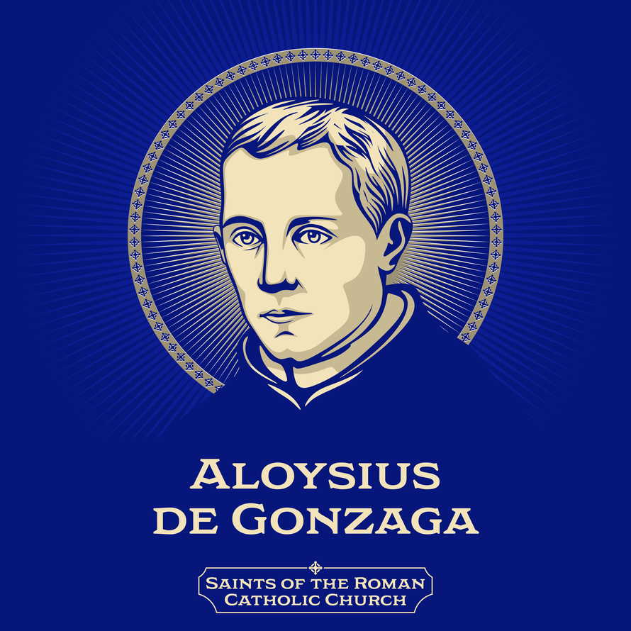 Saints of the Catholic Church. Aloysius de Gonzaga (1568-1591) was an Italian aristocrat who became a member of the Society of Jesus.