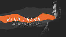 Hand Drawn Brush Stroke Lines Overlay