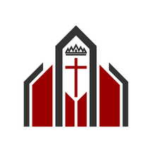 Christian illustration. Church logo. Christ is the head of the church.