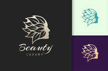 Facial Beauty Care Logo Template