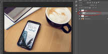 IPhone X Coffee Shop Mockup
