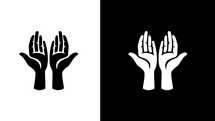 Helping hands are open hands. A beautiful minimalistic logo icon for organisations, event and so much more. 