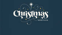 Christmas Services title background with star