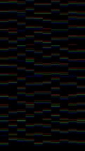 Thin dancing wavy RGB lines on black background - Discrete and textured grayscale background animation for overlay on social media posts - Seamless Loop.