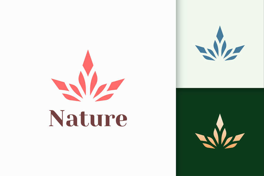 Beauty Logo in Abstract Flower Shape