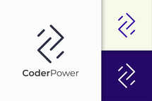 Programmer or Developer Logo in Simple and Modern