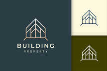 Simple Home Logo in Luxury Style