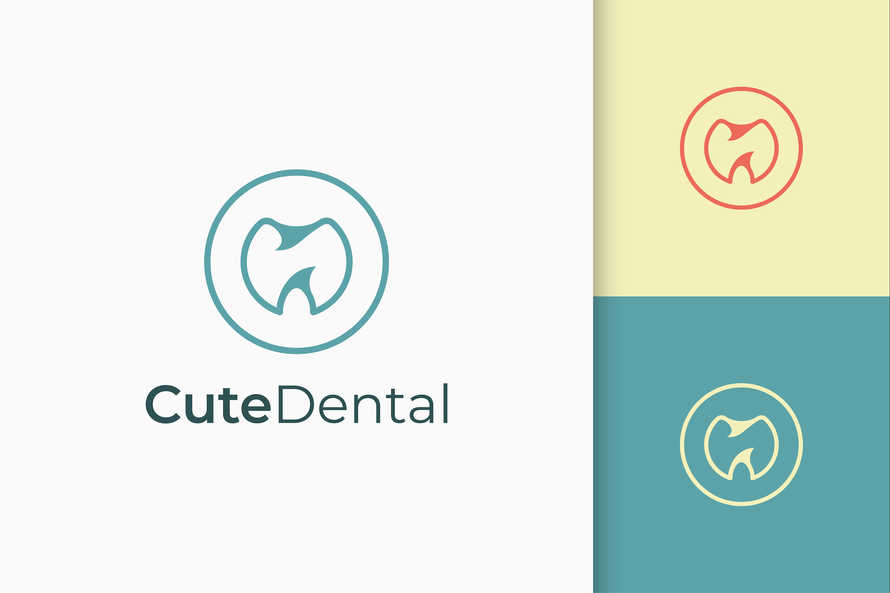Dental Logo in Simple and Modern