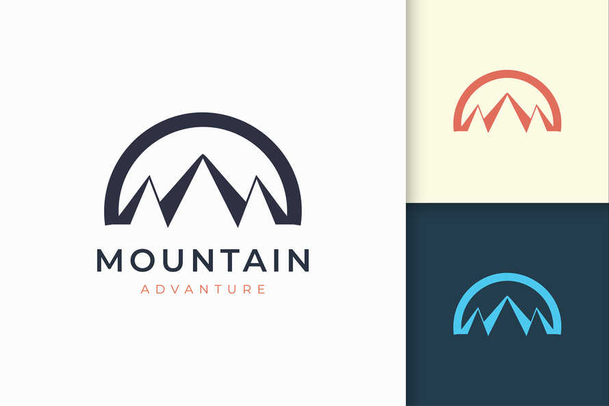 Hiking or Mountain Logo Template