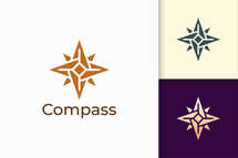 Compass Logo for Adventure and Survival