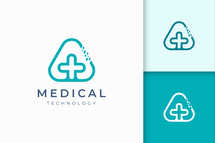 Medical Technology Logo in Modern Shape