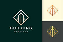 Simple Apartment or Resort Logo Template