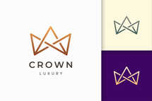 Crown Logo in Luxury and Elegant Shape