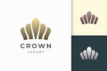 Crown Logo in Luxury and Clean Shape