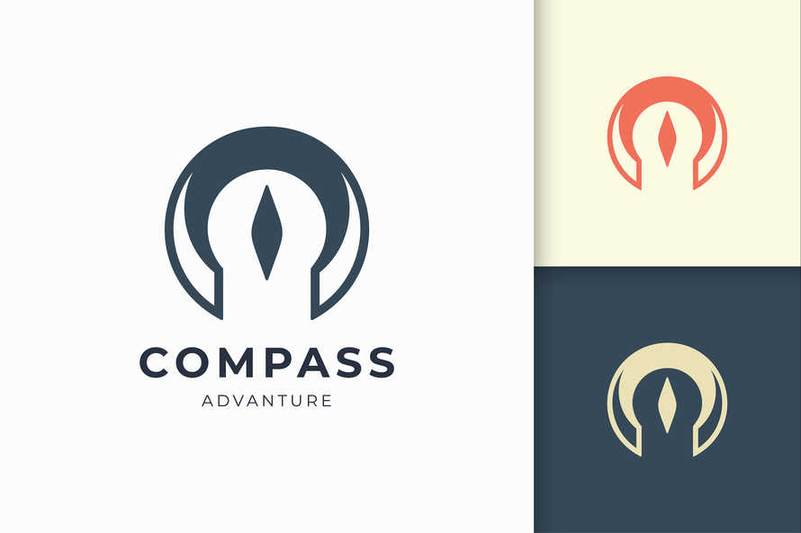 Compass Logo With Simple Shape