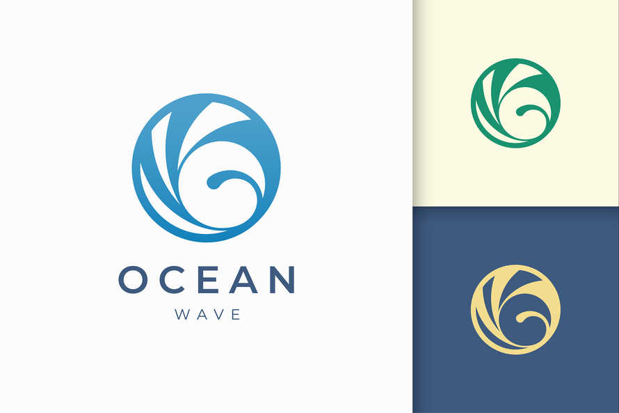 Beach or Pool Logo Template