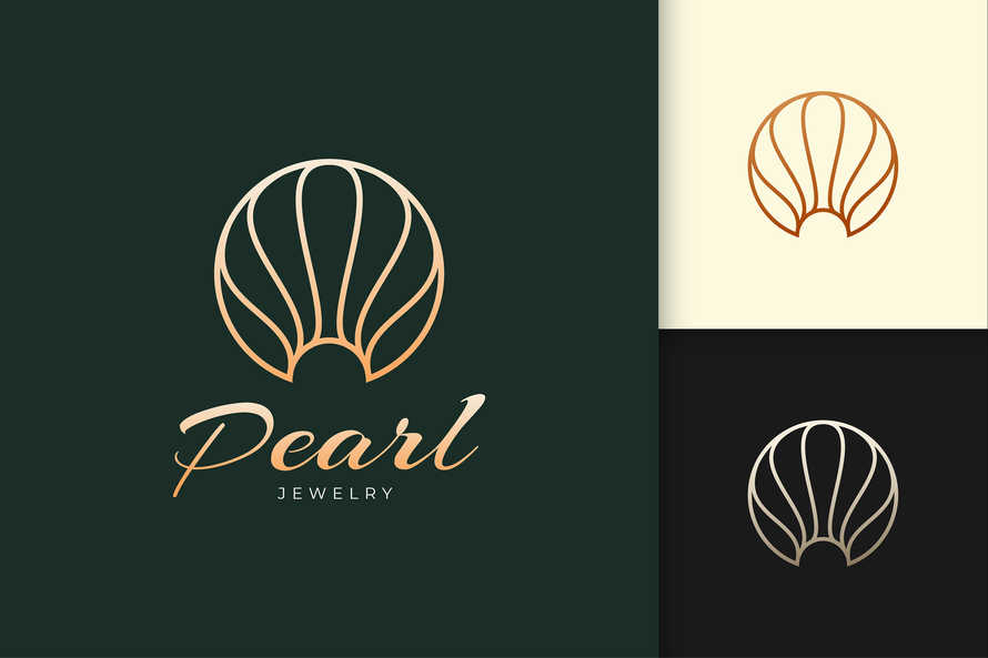 Pearl or Jewelry Logo in Luxury and Classy Represent Beauty