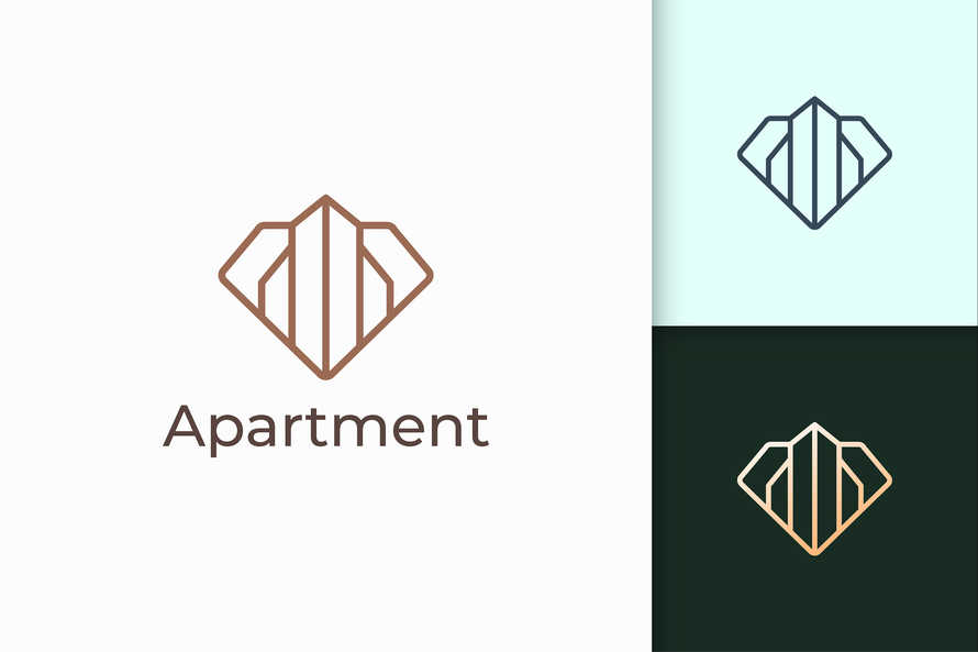 Apartment or Property Logo in Diamond